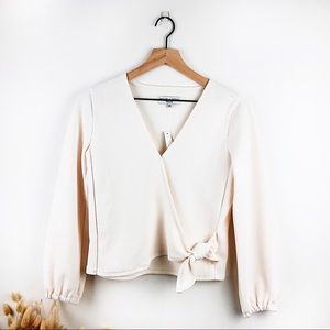 TEXTURE & THREAD MADEWELL Crepe Wrap Top